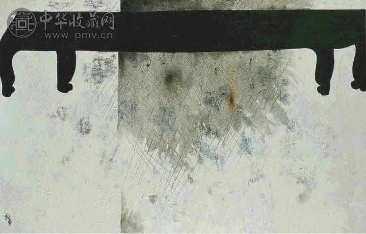 王怀庆 1999年 小桌 布面