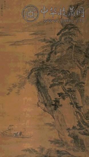 清初 张雨 山涧隐踪 轴