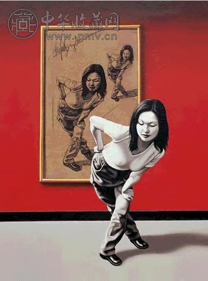 钟飚 2002年 风景如画2号 布面油画