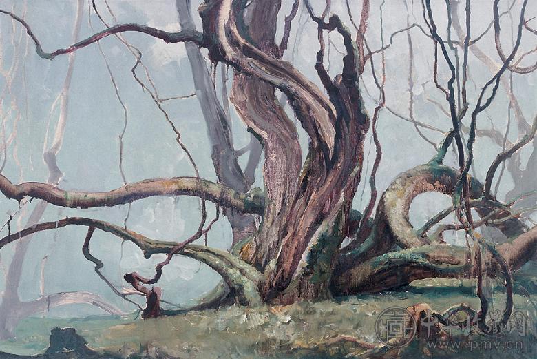 何孔德 1984年作 树 布面 油画