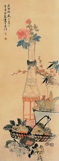 汪范 年代不详 富贵万年图 轴