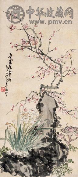 姚燮 群仙祝寿图 镜心 设色纸本