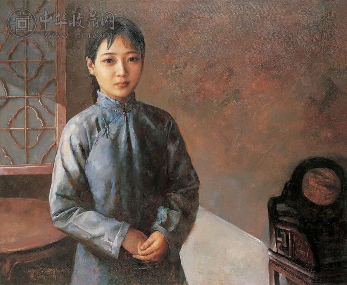 袁正阳 1999年作 斜晖 布面油画