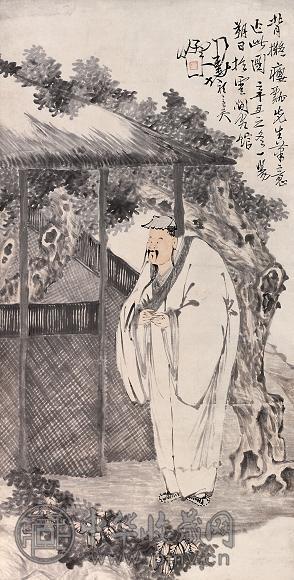 郭福衡 人物 立轴 设色纸本