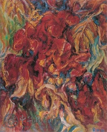 雷双 1996年作 辉煌 布面油画