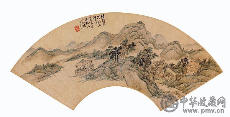 瑶华道人 山水 扇面