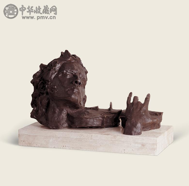 魏景山 1986年作 帕格尼尼系列之一 大理石 铜雕 2/8