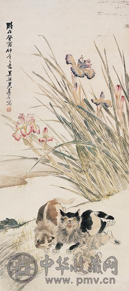 吴寿谷 猫 立轴 纸本