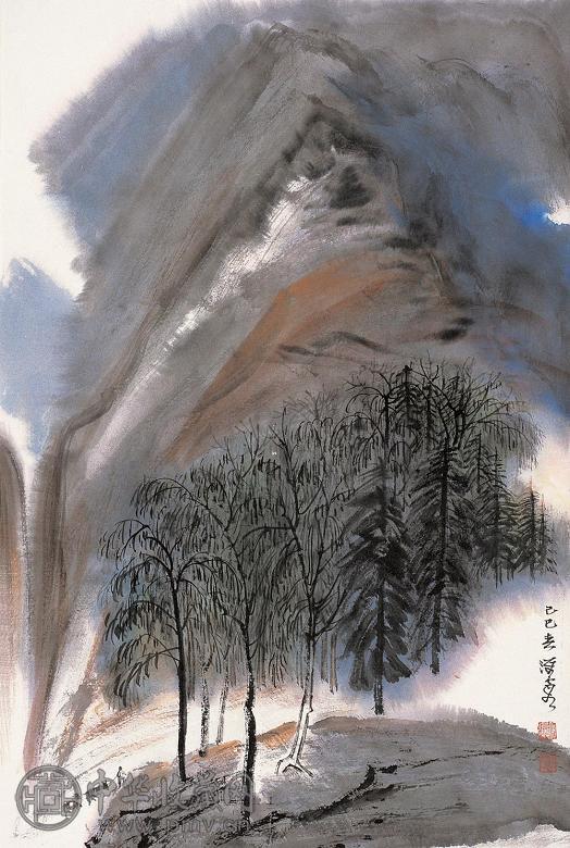 何海霞 春山 镜心 设色纸本