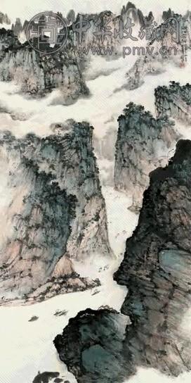 张尔宾 2003年作 峡江云帆 镜心 设色纸本