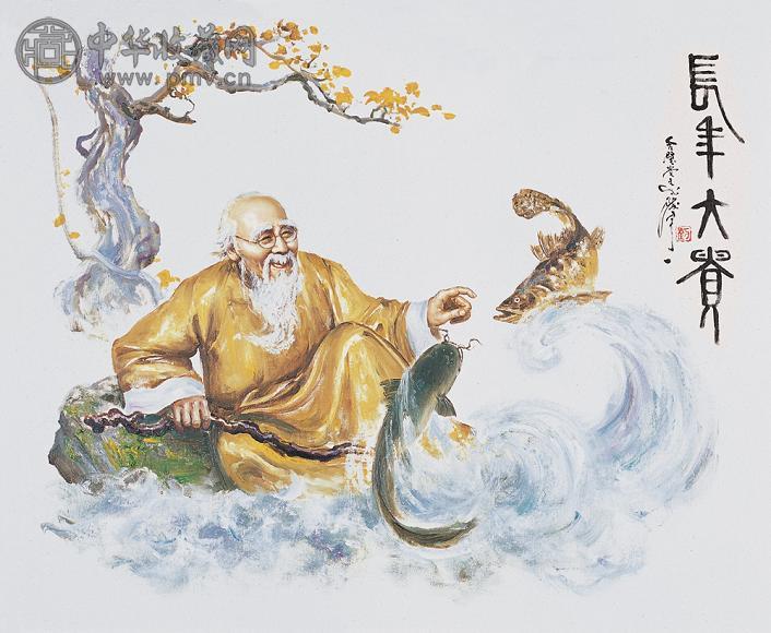 刘宇一 2005年作 连年有鱼 布面 油画