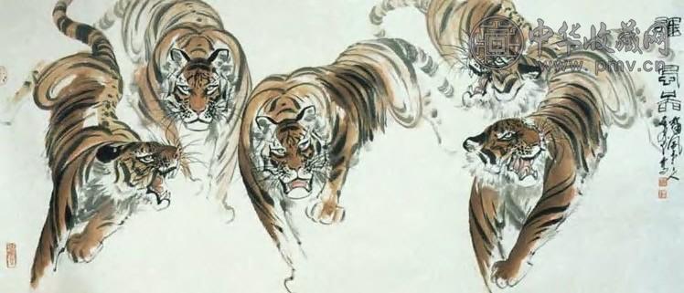 石愚 雄风图 轴