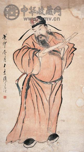 张之溶 加爵图 立轴 设色纸本