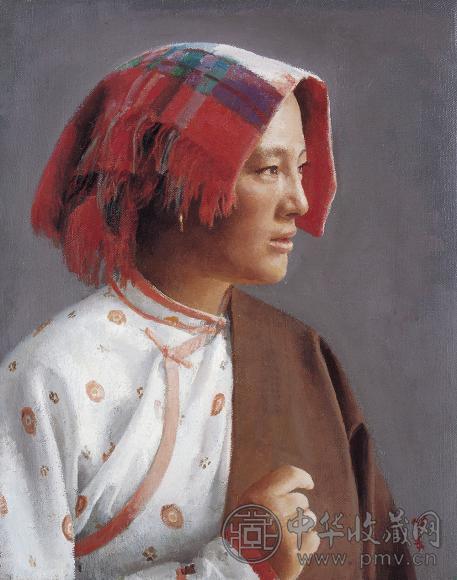 徐唯辛 2003年 藏女 布面油画