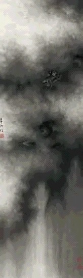 房虎卿 墨龙 立轴 水墨纸本