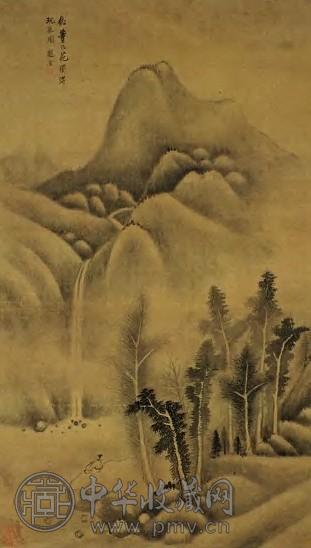 赵澄 玩泉图 轴