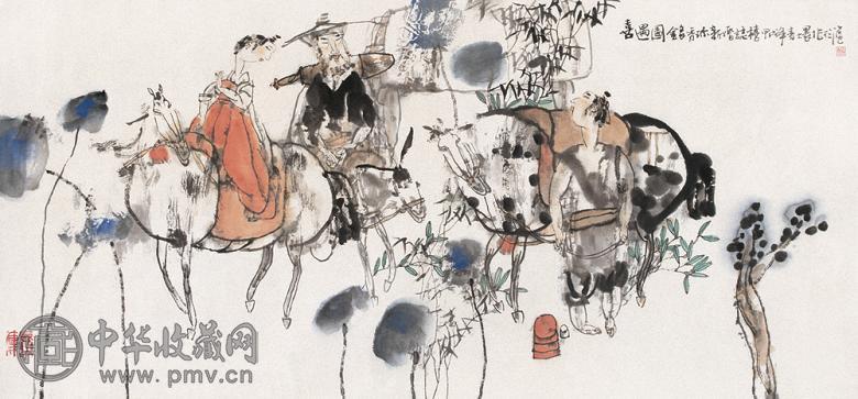 施大畏 1994年作 喜遇图 镜心 设色纸本