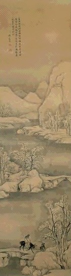 清 傅眉 灞桥风雪 轴