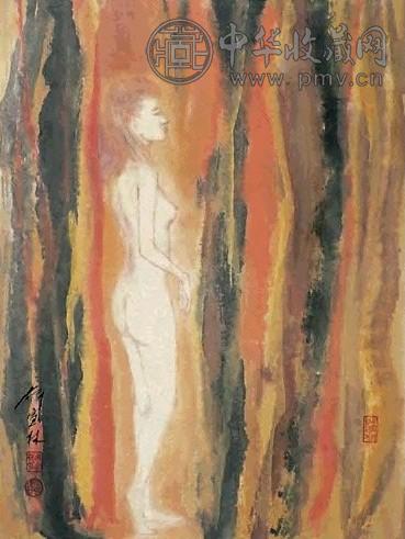 薛宣林 人体 镜心 设色纸本