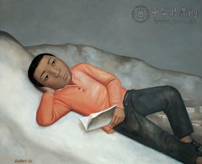 段建伟 2003年作 少年2 布面 油画