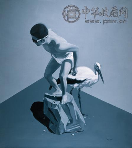 郭伟 2003年作 室内系列三十六 油画画布