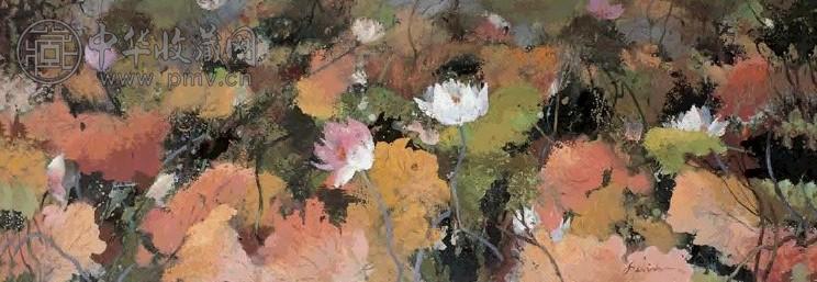 许敏 2004年 金色的池塘 布面油画