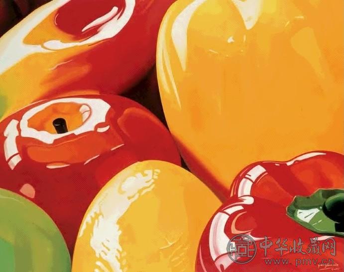 杨国辛 2001年作 好果子系列 油彩画布