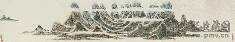 陈其宽 1959年 蓬莱 手卷 设色纸本