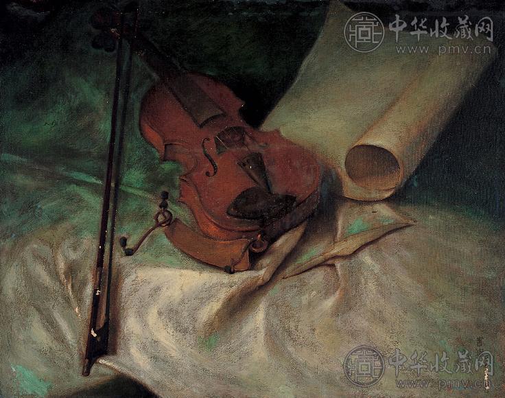 杨昌绪 松林亭子 立轴 水墨纸本