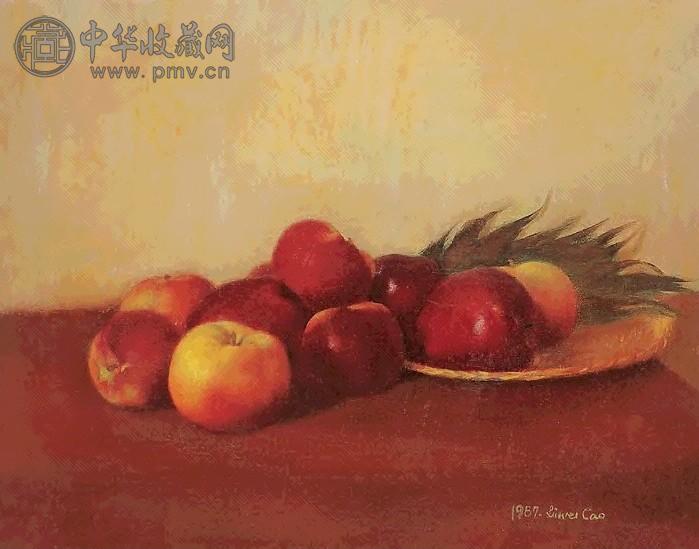 曹立伟 1987年 静物 布面 油画