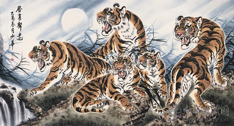 姚少华 居高声远 镜心 纸本