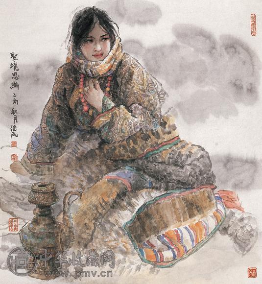 任继民 2005年作 圣境思幽 镜心 设色纸本