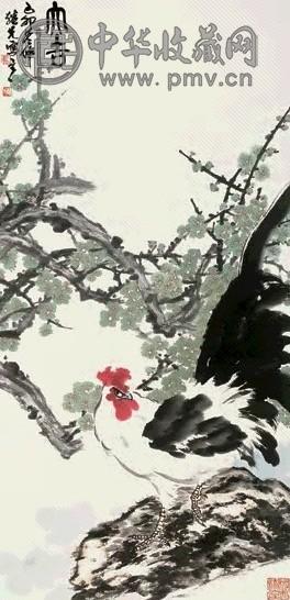 龚继先 1999年作 大吉图 立轴 设色纸本