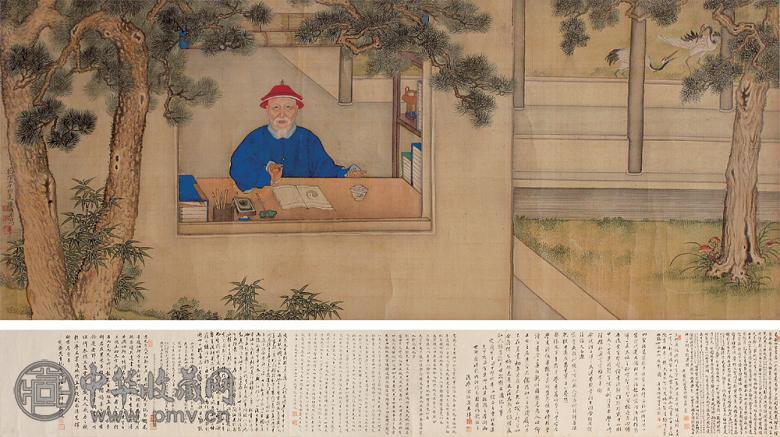 陈国治 周易图 手卷 设色纸本