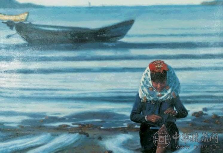 陈逸鸣 织网 布面 油画