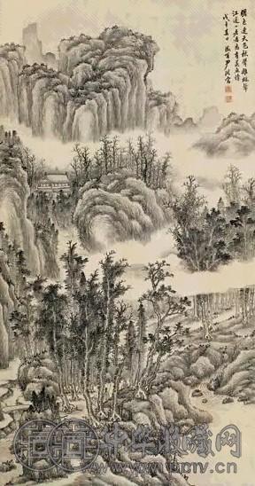 人物故事 扇页 设色纸本