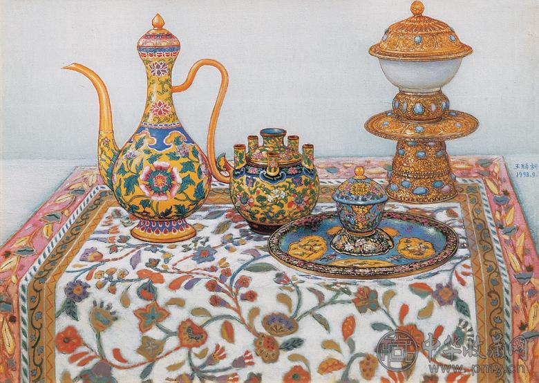王胜利 1993年作 珐琅华彩 布面 油画