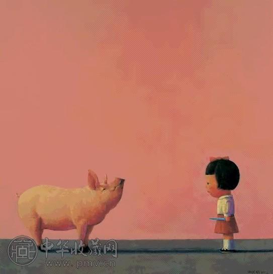 刘野 2002年 温柔地杀我 布面油画