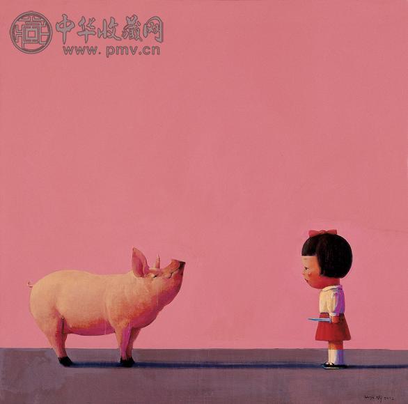 刘野 温柔地杀我 油画 画布