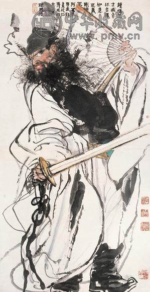 石齐 钟馗 立轴 纸本