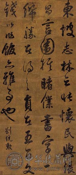 刘统勋 书法 立轴