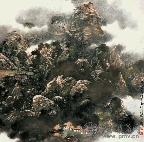 近现代 赵时建 山水 镜心