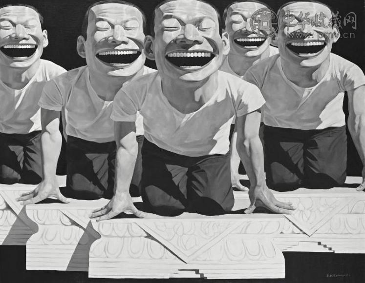 岳敏君 1998年作 狮子 油画画布