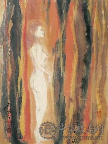 薛宣林 人体 镜心 设色纸本