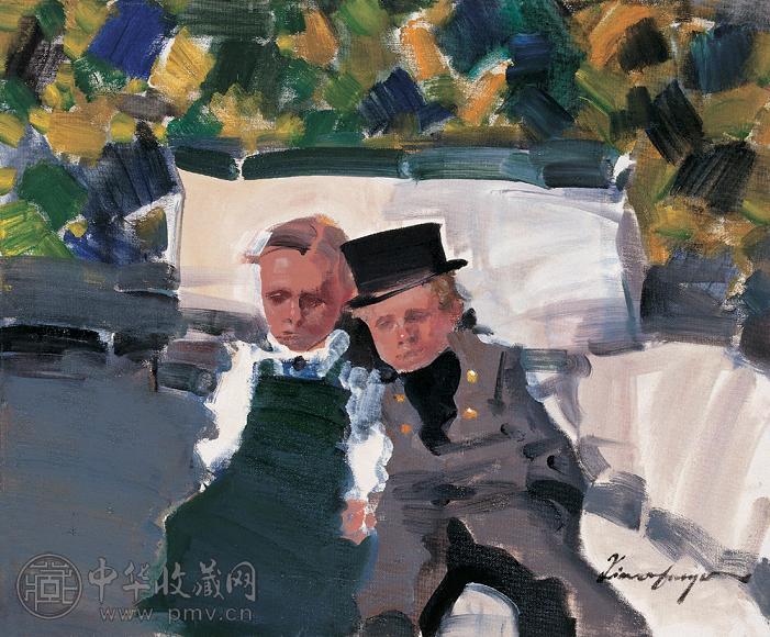 俞晓夫 人物 布上油画