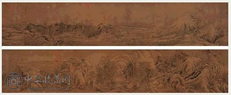 郭熙 山水 手卷 水墨绢本