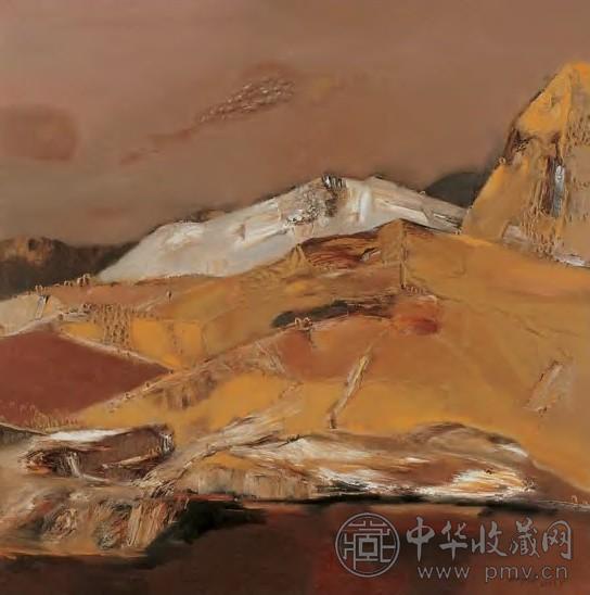 白羽平 2002年作 秋声 油彩 画布 框