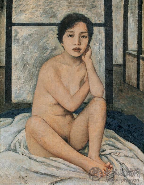 费正 人体 布面 油画