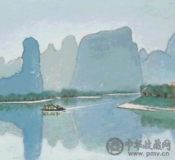 涂克 漓江行 油画