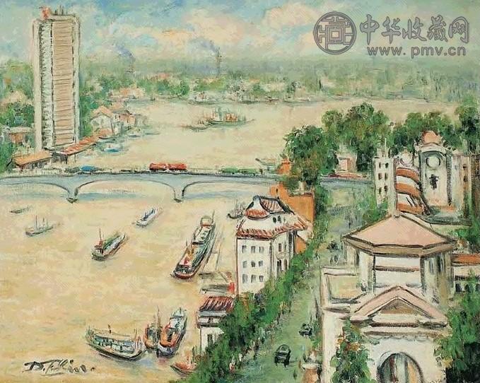 珠江大桥 林达川 画布